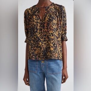Ulla Johnson Blaire Short Sleeve Blouse